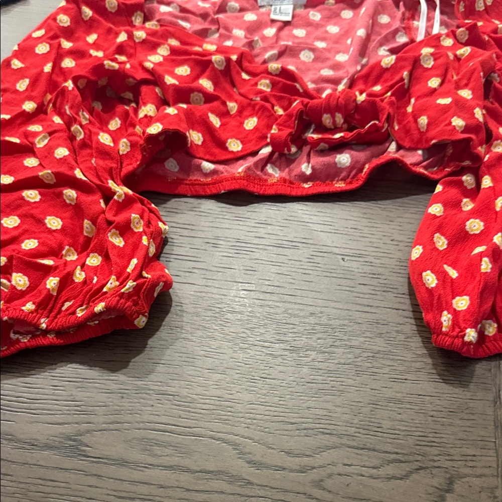 Forever 21 Red Floral Kids Bottoms